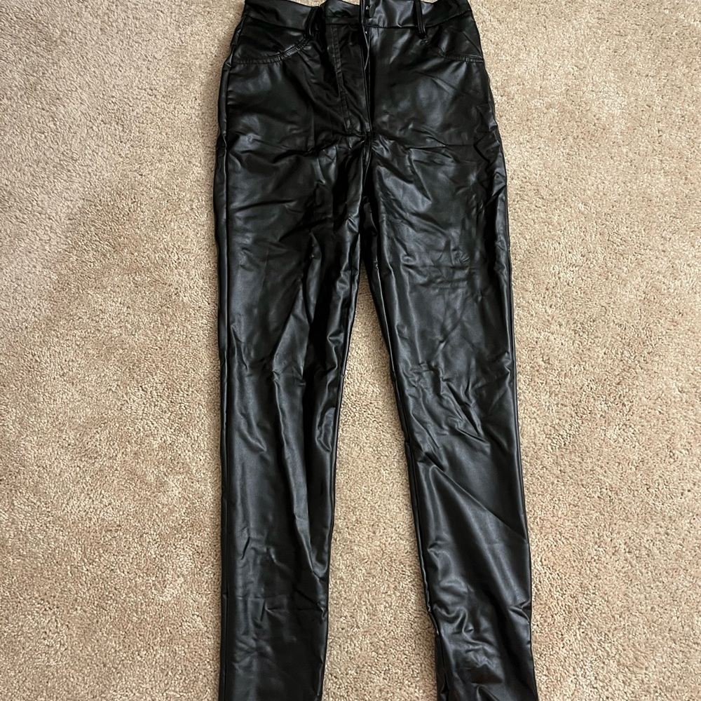 Black Leather Pants